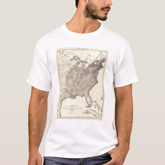 US-Bevölkerung 1850 T-Shirt (Vorderseite)