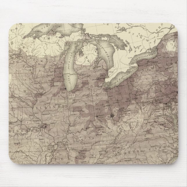 US-Bevölkerung 1860 Mousepad (Vorne)