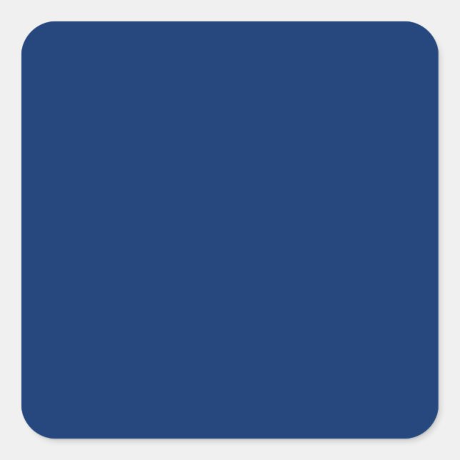 US Blau Quadratischer Aufkleber (Vorderseite)