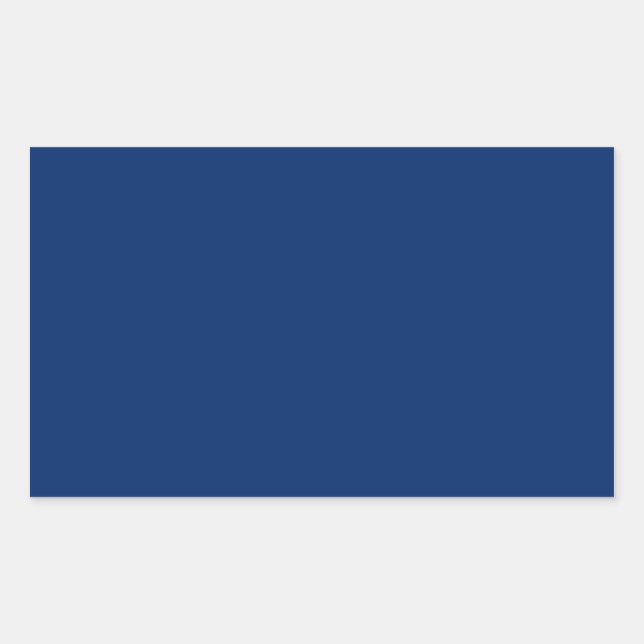 US Blau Rechteckiger Aufkleber (Vorderseite)