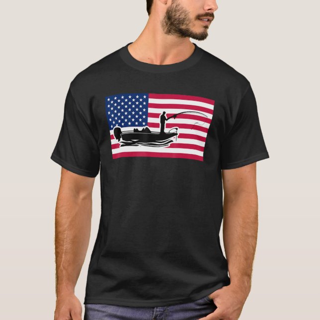 US Boat Fishing T-Shirt (Vorderseite)