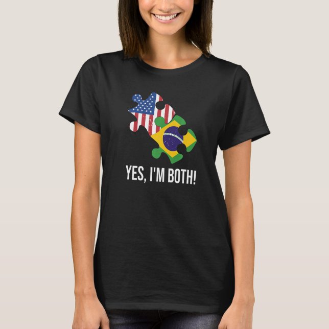 US Brazilian Dual Citizenship Premium T-Shirt (Vorderseite)