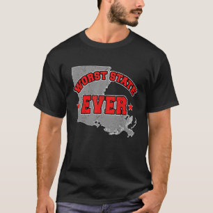 US-Bürger Stolz Amerika Land Map Worst Staat Loui T-Shirt