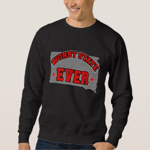 US-Bürger Stolz Amerika Landkarte Schlimmster Staa Sweatshirt