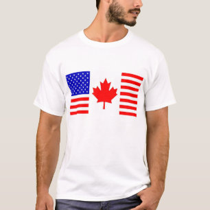 US/Canada Flagge T-Shirt