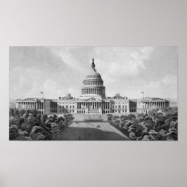 US Capitol Building Poster