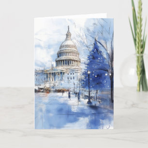 US Capitol Hill Weihnachtsbaum-Feiertagskarte Feiertagskarte