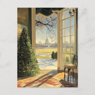 US Capitol Hill Weihnachtspostkarte Vintage Postkarte