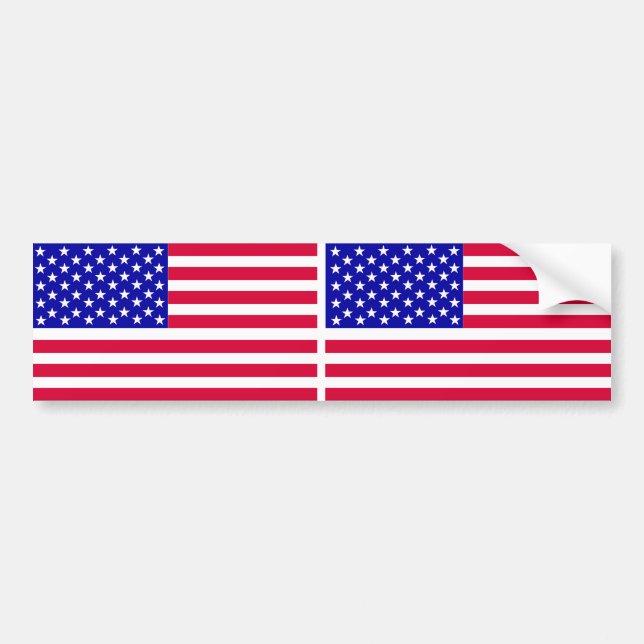 US CAR FLAG, Sticker Autoaufkleber (Vorne)