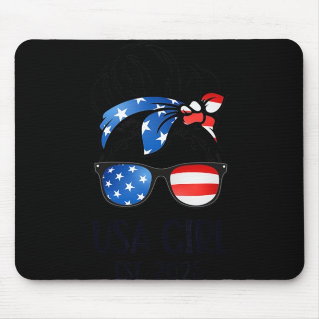 Us Citizen Est 2025 New Citizenship American Usa G Mousepad (Vorne)