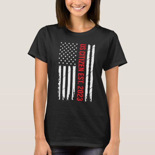 US Citizenship Decoration American New USA Citizen T-Shirt (Vorderseite)