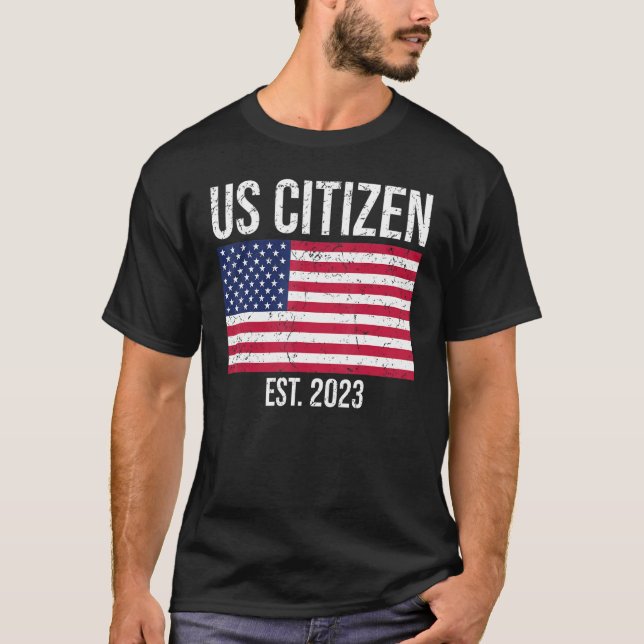 US Citizenship Decoration American New USA Citizen T-Shirt (Vorderseite)