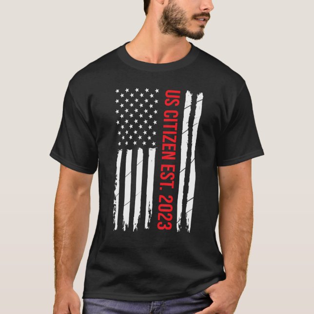 US Citizenship Decoration American New USA Citizen T-Shirt (Vorderseite)