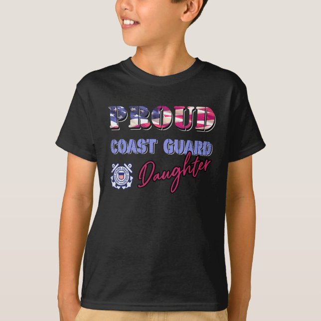US Coast Guard Day Proud Coast Guard Daughter T-Shirt (Vorderseite)