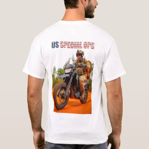 US COMBAT SQUAD - US Special Ops Motorrad T-Shirt