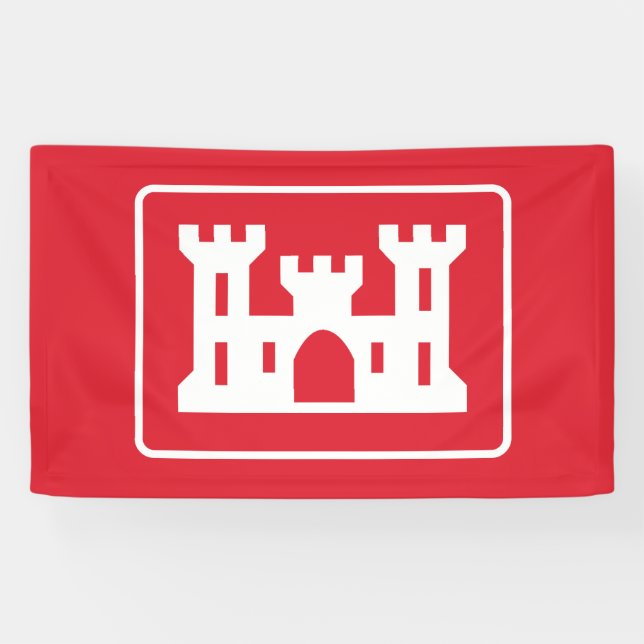 US Corps of Engineers DOD Militär Banner (Horizontal)