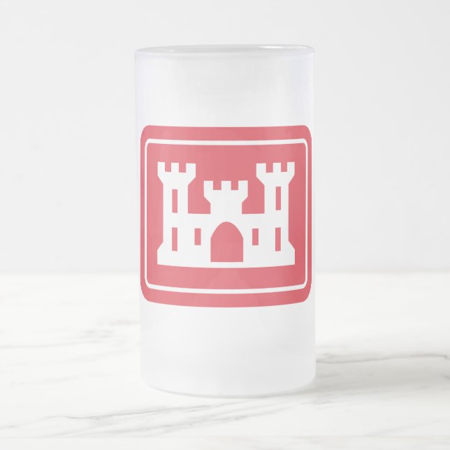 US Corps of Engineers DOD Militär Mattglas Bierglas (Mittel)