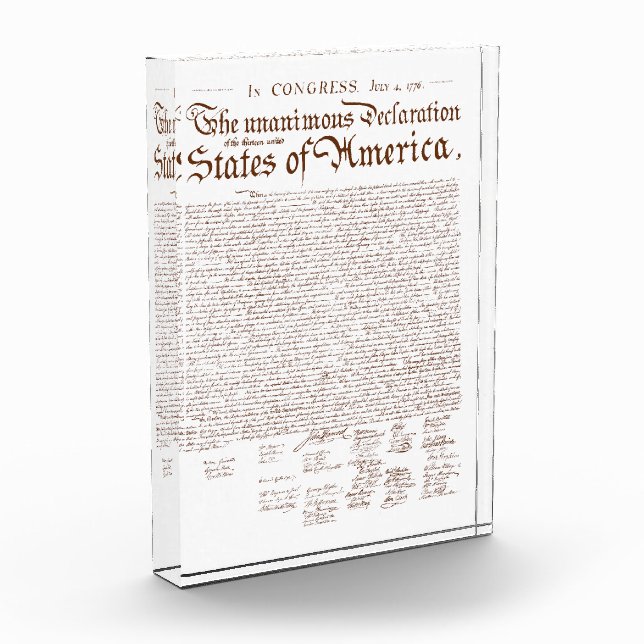 US Declaration of Independence Fotoblock (Links)
