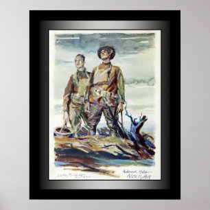 US Doughboys ~ Stars & Strips ~ Erster Weltkrieg ~ Poster