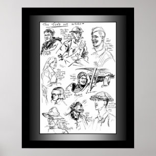 US Doughboys ~ Stars & Strips ~ Erster Weltkrieg ~ Poster
