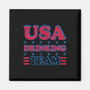 US Drinking Team 4. Juli Unabhängigkeitstag Dru Magnet