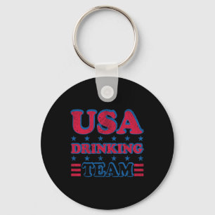 US Drinking Team 4. Juli Unabhängigkeitstag Dru Schlüsselanhänger