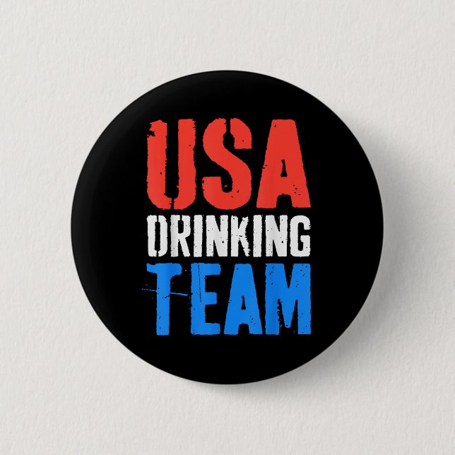 US Drinking Team Shirt Funny Men Women 4. Jul Button (Vorderseite)