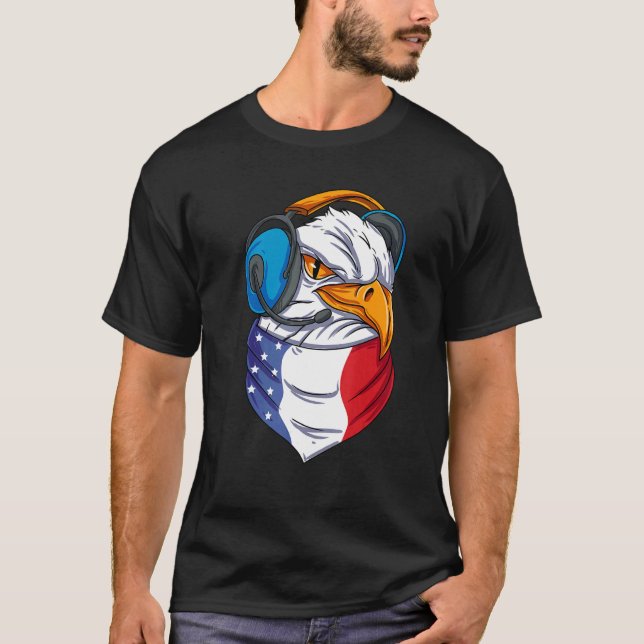 US Eagle Head American T-Shirt (Vorderseite)