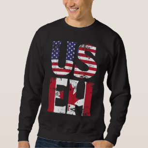US EH American Canadian Funny Meme Zitat Sweatshirt