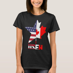 US Eh Kanada Kanadische Flagge Pride Patrioti T-Shirt