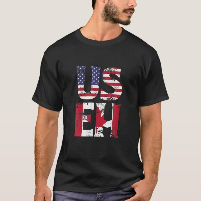 US EH T American Canadian Funny Meme Zitat T-Shirt (Vorderseite)