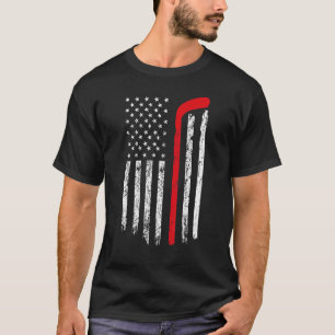 US-Eishockey-USA-Übungsflagge Amerikanische Frauen T-Shirt
