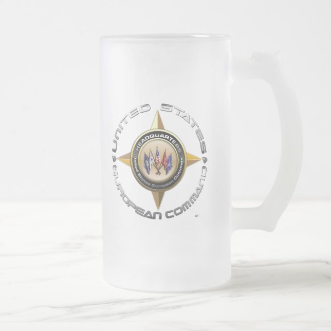 US-Europäer-Befehl Mattglas Bierglas (Rechts)