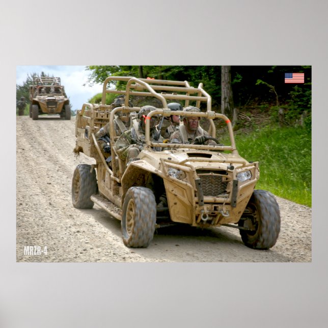 US-FAHRZEUGE MIT SONDERBETRIEB - MRZR-4 POSTER (Vorne)