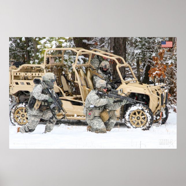 US-FAHRZEUGE MIT SONDERBETRIEB - MRZR-4 POSTER (Vorne)