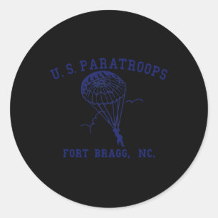 US-Fallschirmjäger Fort Bragg NC WW2 Runder Aufkleber