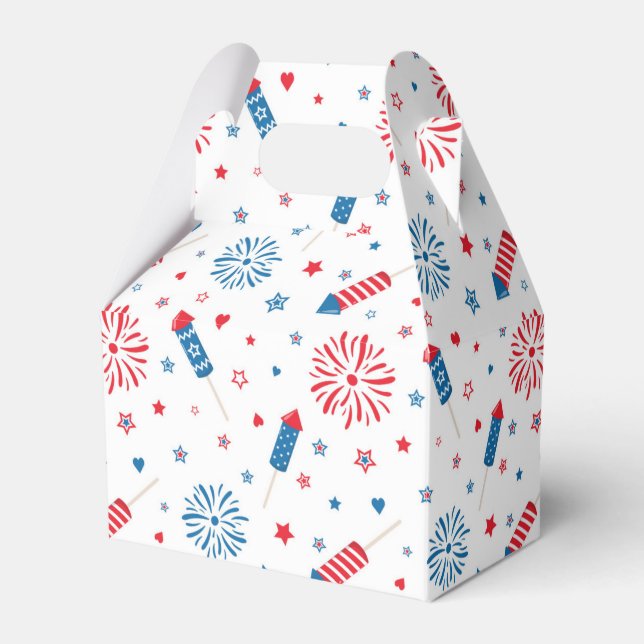 US-Feier, Patriotic Gable Box American Geschenkschachtel (Vorderseite)