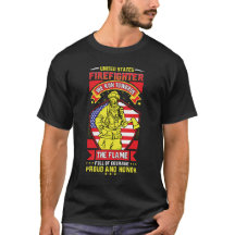 US-Feuerwehrstolz und ehren Stilvolles T-Shirt-Des
