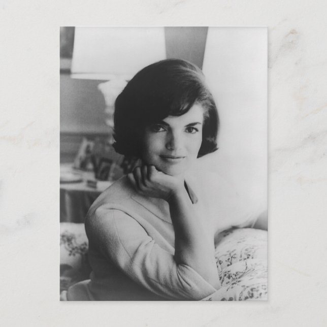 US First Lady Jacqueline Kennedy Portrait Postkarte (Vorderseite)