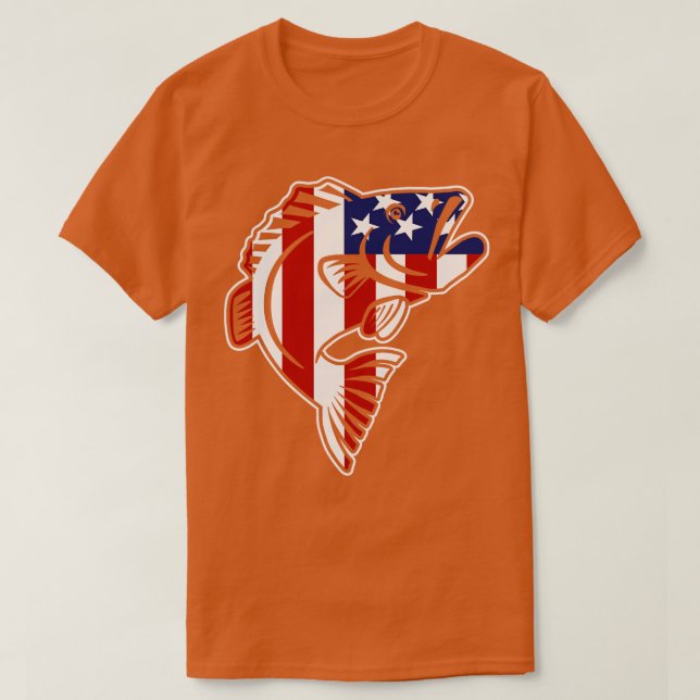 US-Fischerei T-Shirt (Design vorne)
