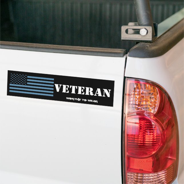 US Flag AIR FORCE BLAU - Veteran - Zu tragen lohnt Autoaufkleber (Auf Lkw)