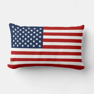 US Flag America Lumbar Kissen
