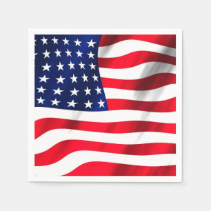 US Flag American Flag Amerikanische Unabhängigkei Serviette