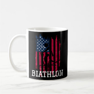 US Flag Biathlon Kaffeetasse
