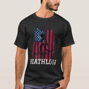 US Flag Biathlon T-Shirt
