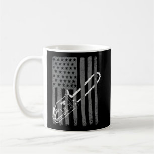 Us Flag Chainsaw Woodworker Logger Kaffeetasse