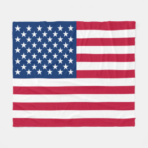 US Flag Fleece Blanket