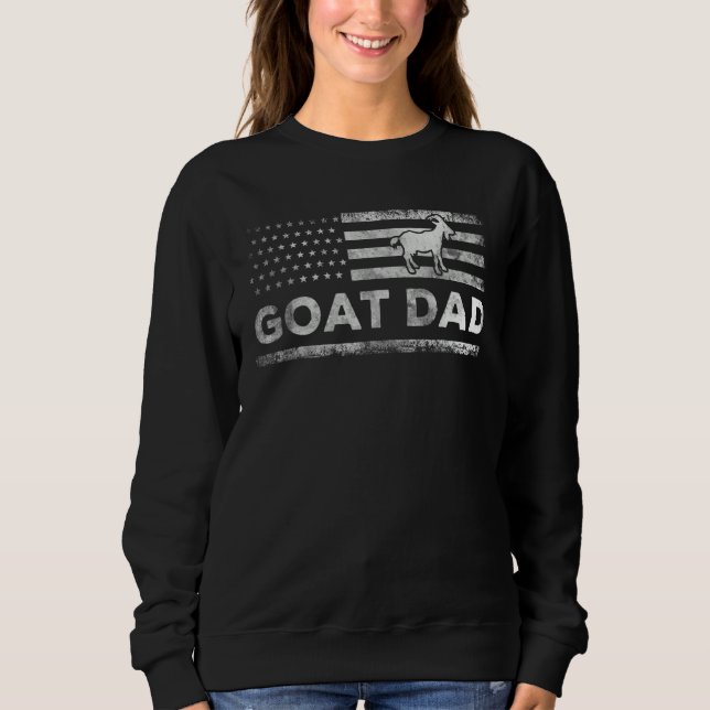 Us Flag Goat Dad apparel Farming tee for Dad Goat  (Vorderseite)