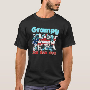 US Flag Grampy Shark Doo Doo 4. Juli T-Shirt