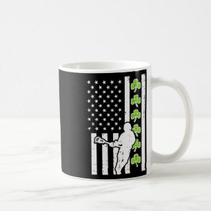 US Flag Kleeblatt Lacrosse Vintag Lax St Patrick D Kaffeetasse
